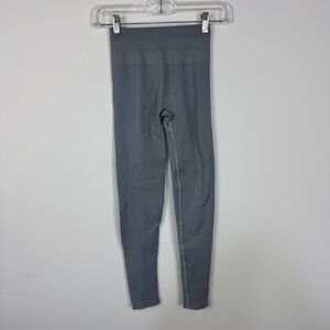 Alphalete Gray Grey Seamless High Rise Full Length Leggings Workout Gym Fitness